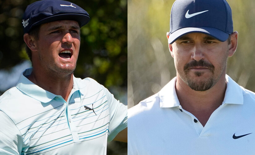 Brooks Koepka loses train of thought during interview, rolls eyes when Bryson DeChambeau walks by