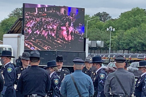 Slain Delaware police officer honored by fellow law enforcement officials at funeral