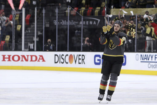 Janmark has hat trick to lead Vegas to Game 7 win over Wild