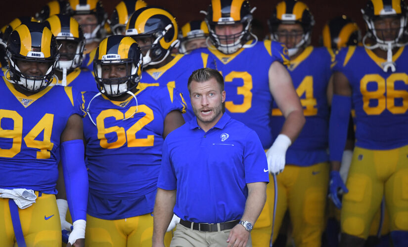 Rams stun fans with Roger Goodell portraits in beach-front war room