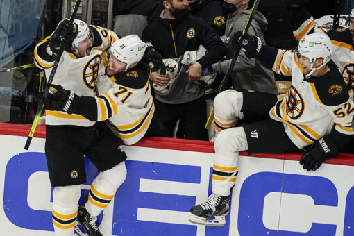 Marchand scores in OT, Bruins beat Capitals to even series