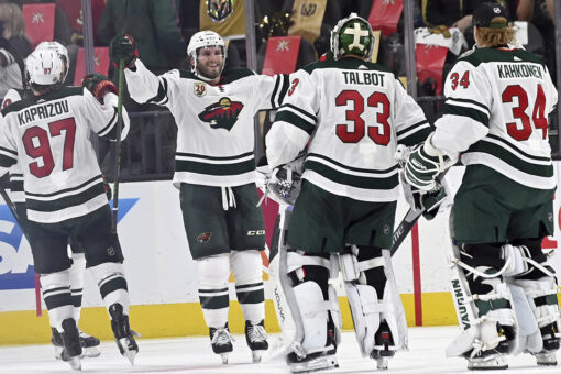 Eriksson Ek’s OT goal lifts Wild past Vegas 1-0