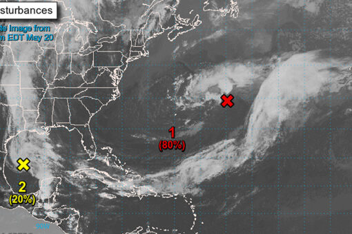 Hurricane forecasters tracking two disturbances ahead of Atlantic season