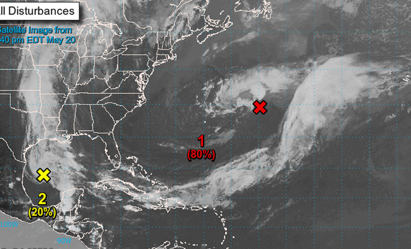 Hurricane forecasters tracking two disturbances ahead of Atlantic season