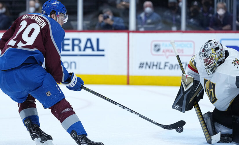 Avalanche blaze past Knights 7-1 in penalty-filled Game 1