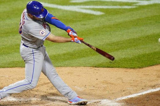 Alonso, Mets top Phillies 8-7 after replay reversal