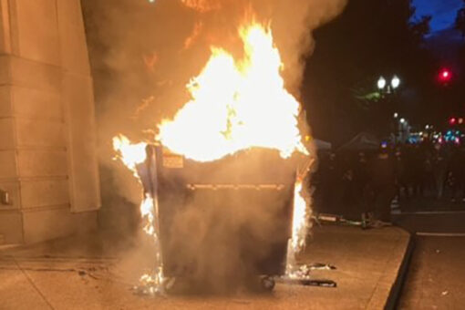 Portland police declare riot on George Floyd death anniversary as fires set, windows smashed; arrests reported