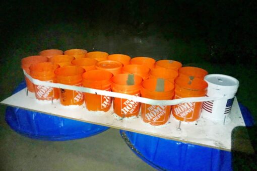 Two California college students rescued after getting stranded on boat made of buckets, kiddie pools