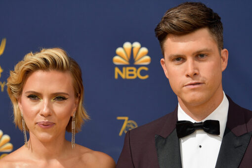 Scarlett Johansson slimed by husband Colin Jost during MTV Movie and TV Awards speech