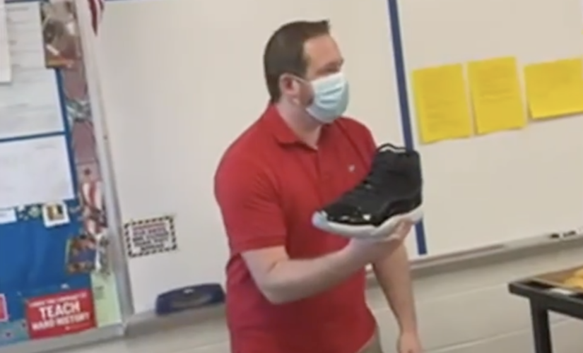 Kentucky high schoolers give AP U.S. history teacher pair of Air Jordans on the day of their final exam