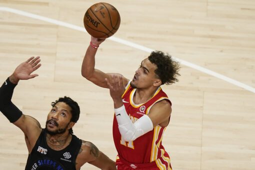After spitting incident, Young, Hawks beat Knicks 105-94