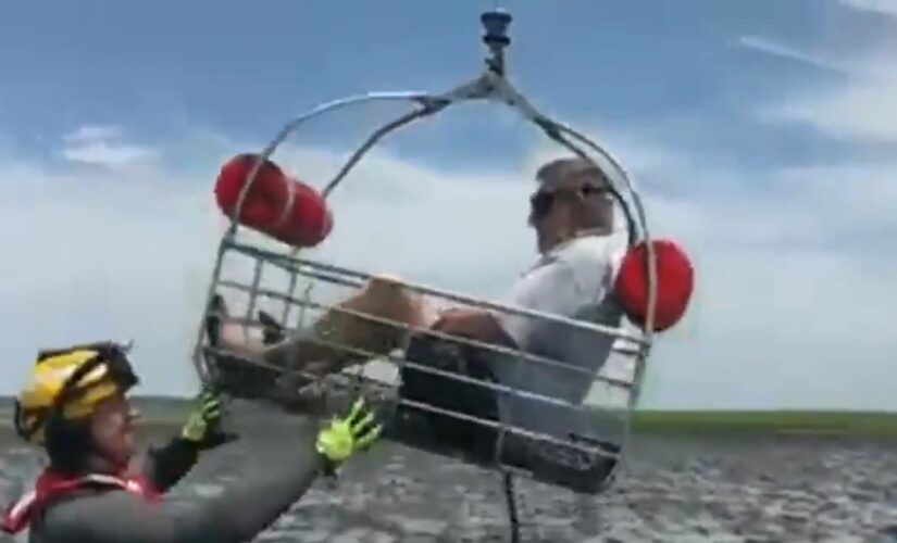 Coast Guard airlifts man, 75, stranded in South Carolina marsh on a jet ski