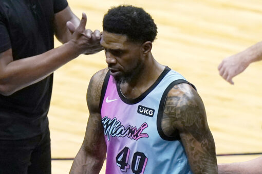 Heat’s Udonis Haslem ejected from game nearly 3 minutes into his first appearance of season
