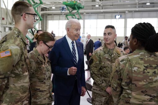 Biden visits troops to offer Memorial Day thanks: ‘You are the spine of America’