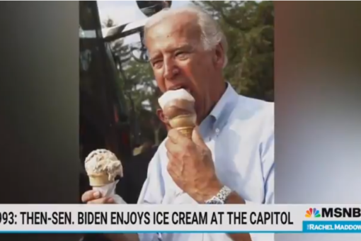 MSNBC mocked for three-minute segment about Biden ‘absolutely going to town’ on ice cream