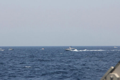 US warships fire warning shots at Iranian gunboats in the Strait of Hormuz