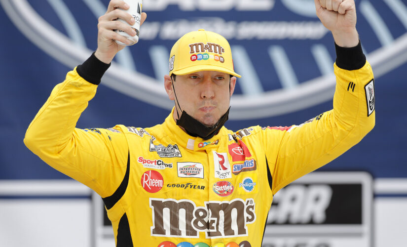 Kyle Busch celebrates birthday with win at NASCAR Kansas race