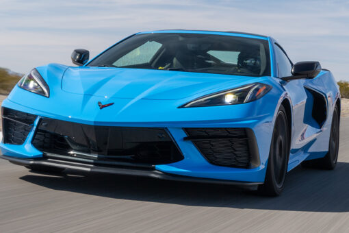The Chevrolet Corvette Stingray is racing through dealerships