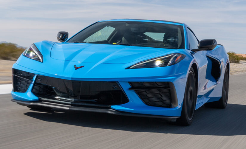 The Chevrolet Corvette Stingray is racing through dealerships