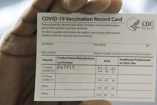 Don’t laminate COVID-19 vaccination card, experts warn
