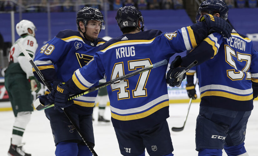 Husso makes 31 stops for first NHL shutout, Blues beat Wild