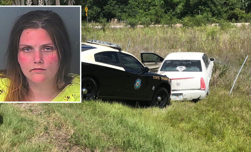 Florida woman, nearly naked, leads cops on high-speed chase in stolen car