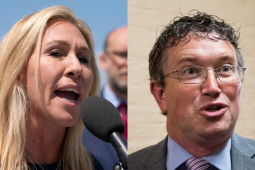 GOP reps Greene, Massie discard House mask-rule violation warnings