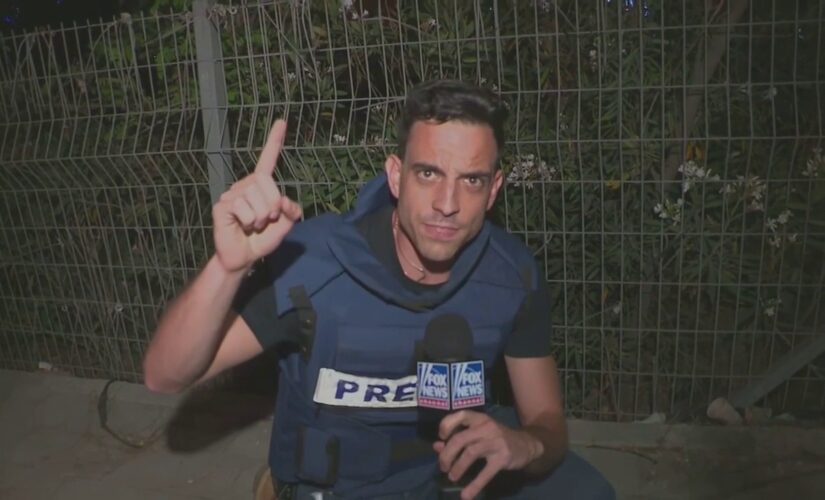 Rockets explode overhead during Fox News’ Trey Yingst appearance as Hamas missile attack on Israel continues