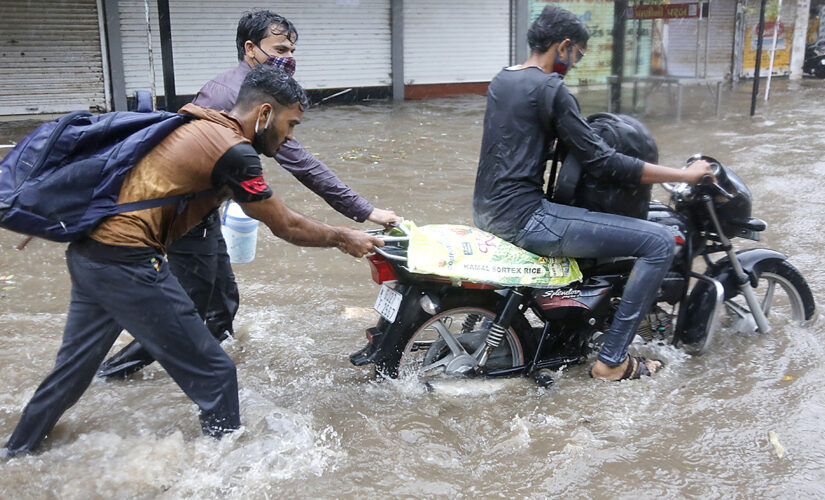 Indian navy searches for 78 missing from barge sunk by storm
