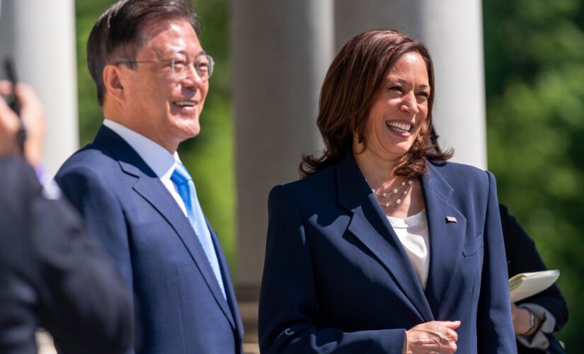 Kamala Harris wipes hand after greeting South Korean leader, faces Twitter backlash