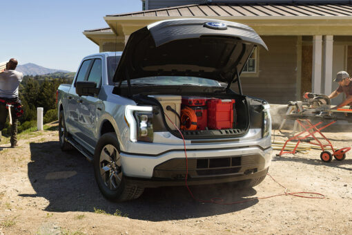 Electric Ford F-150 Lightning unveiled with ‘frunk’ and price under $40K