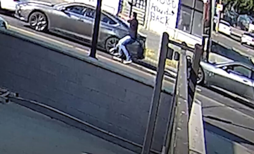 Washington DC police searching for Maserati driver who opened fire on car in apparent road rage incident