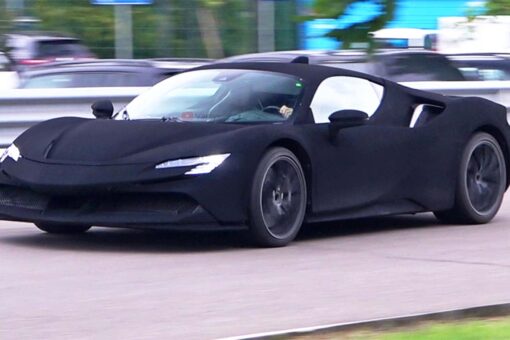 Stealth black Ferrari spotted near test facility, but what is it?