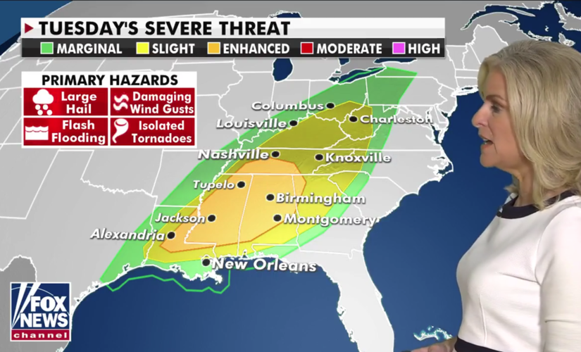 National Weather Forecast: Severe storms possible across the South in the week ahead