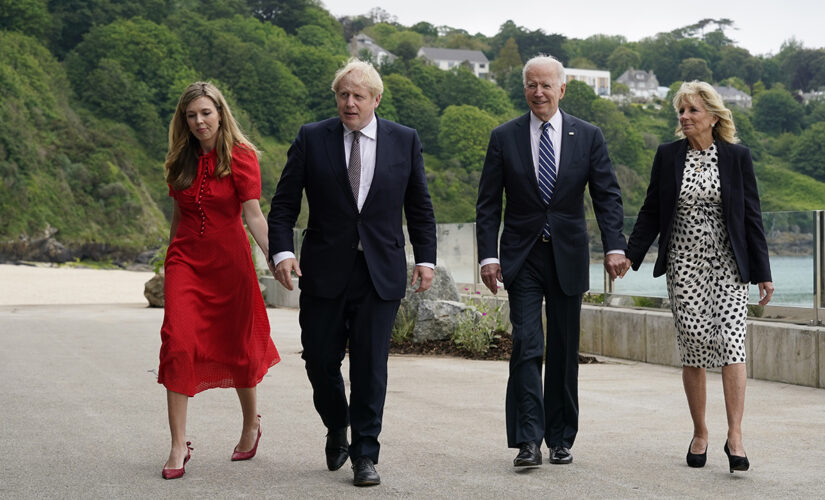 Dem infighting intensifies as Biden meets Brits at swanky UK retreat