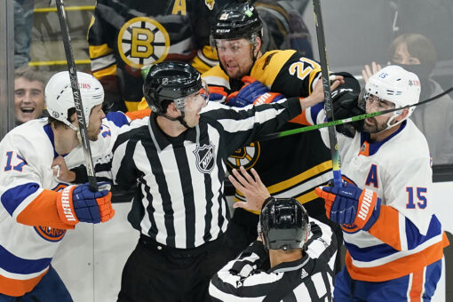 Officiating takes center stage midway through NHL playoffs