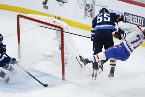 Canadiens’ Game 1 win tempered by late hit on Jake Evans