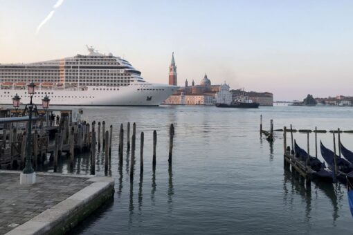 Venice sees its first cruise ship since start of coronavirus pandemic