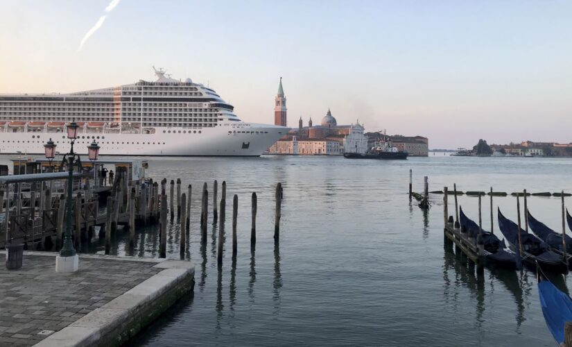 Venice sees its first cruise ship since start of coronavirus pandemic