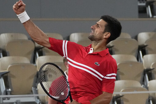 No. 1 Djokovic reaches 40th Grand Slam semifinal