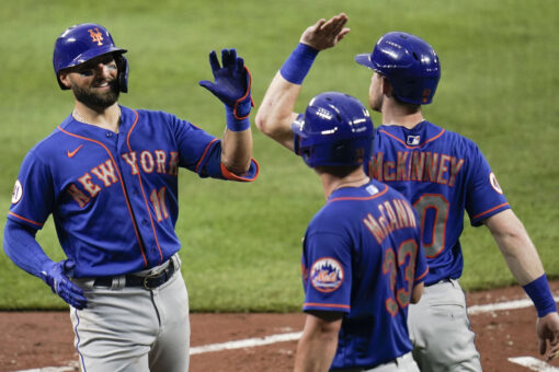 Pillar, McKinney each homer twice as Mets rout Orioles 14-1