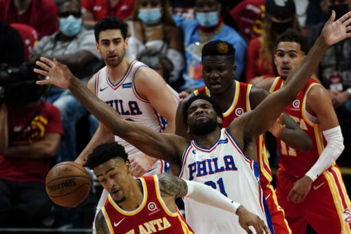 Embiid, 76ers beat Hawks 127-111 to take 2-1 lead in series