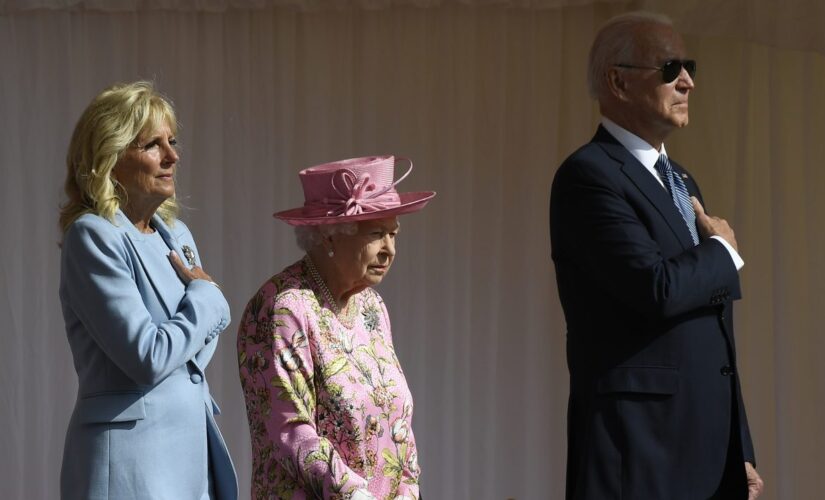 Biden, first lady join Queen for tea at Windsor Castle