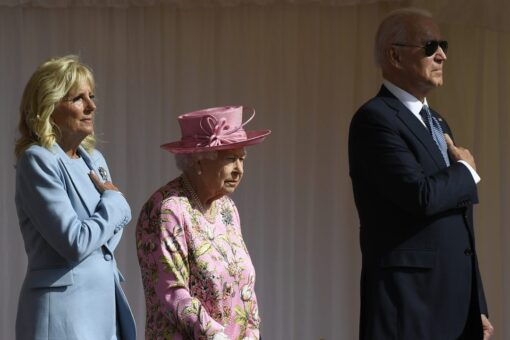 Biden, first lady join Queen for tea at Windsor Castle