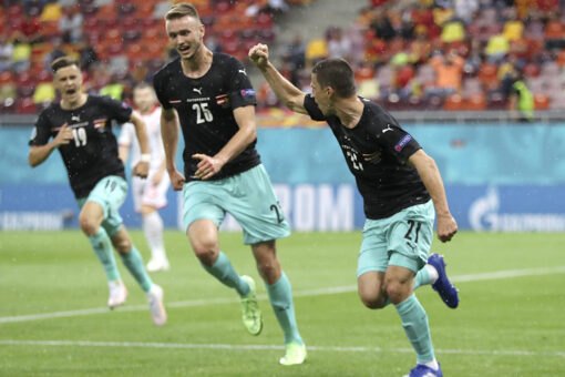 Lainer honors Eriksen after goal at Euro 2020