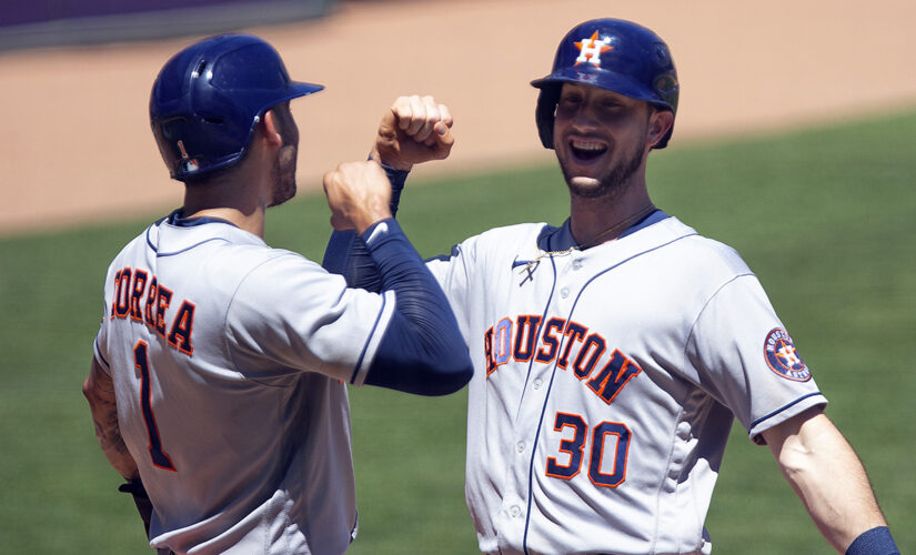 Brantley has 4 of Astros’ 20 hits in 14-3 rout of Twins