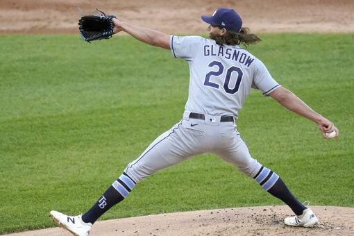 Rays ace Glasnow has elbow tear, no surgery for now