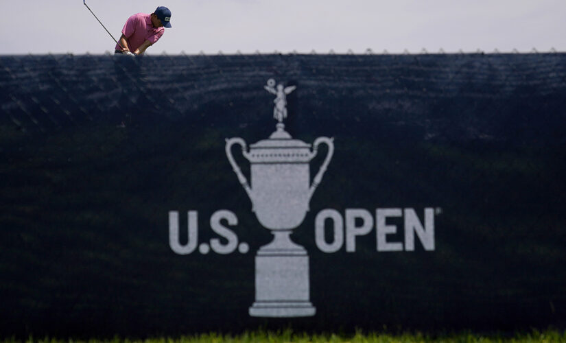 US Open male ‘streaker’ takes a swing on course before tackled by police