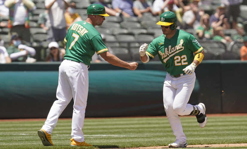 Laureano HR, nifty catch in return, streaking A’s top Angels