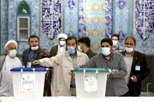 Iran votes in presidential poll tipped in hard-liner’s favor